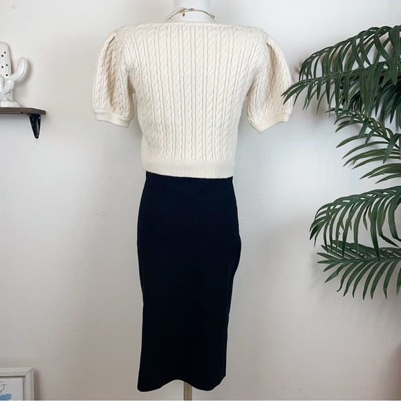 En Saison Jodi Sweater Top in Ivory - Picture 3 of 5